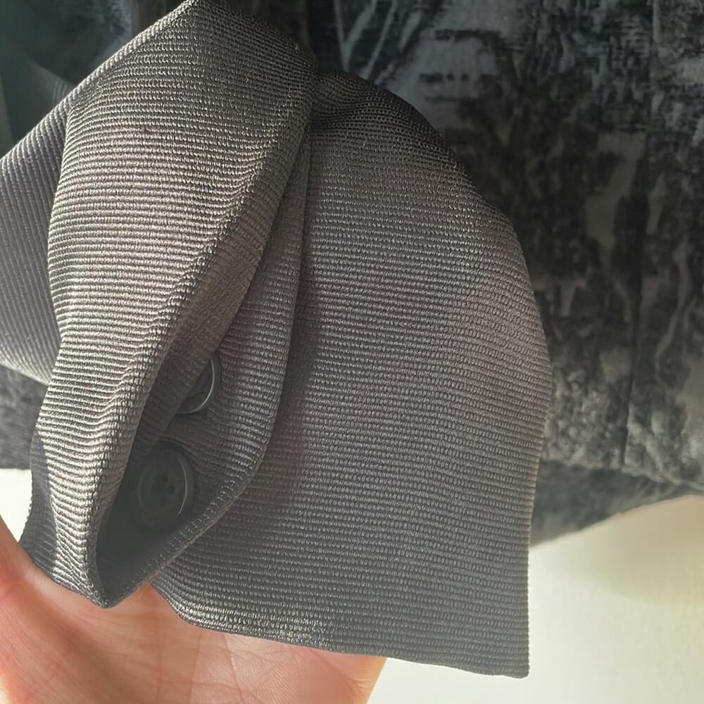W118 by Walter Baker Black Jacquard Brocade Cropped Jacket M - Picture 8 of 11